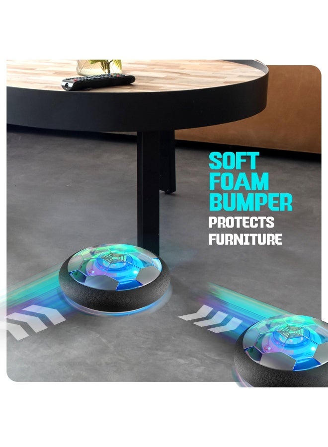 Halamodo كرة كرة سلة مضيئة تتحرك بالكهرباء، مع إضاءة وموسيقى، لعبة كرة قدم للمنزل والخارج، تدريب التفاعل بين الوالدين والأطفال، تدريب التنسيق بين اليد والعين، هدية عيد ميلاد ببراعة تكنولوجية للفتيان والبنات والبالغين، قطرها 18 سم - Image 5